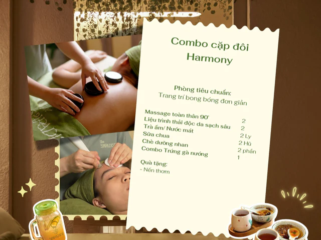 Harmony Couple - Trải nghiệm spa dành cho 2 người